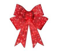 Christmas Bow Wreath - Cloth Large | Outdoor Front Door Decoration