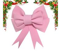 Christmas Bows - Christmas Tree Bows, Large Ribbon Holiday Decoration, Holiday Christmass Bow, Christmass Ribbons Bow For Wrapping For Home Outdoor Farmhouse Wall Indoor Crafts