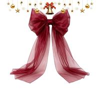 Christmas Bows for Trees - Extra Large Yarn Bow, Holiday Decor