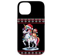 Christmas Boxer Dog Unicorn Sunglasses Custodia per iPhone 14
