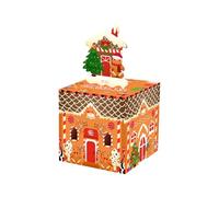 Christmas Boxes - Gingerbread House Pull-Out Gift Container, Cash, Surprises, and Small Presents | Birthday, Valentines, Proposal, Kids, Teens, Boys, Girls, Friends, Family, Holiday Party