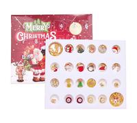 Christmas Bracelet Advent, Jewelry Making Countdown Calendar, 24 Days DIY Crafting Set for Kids Teens Adults Collectors Craft Lovers Family Gatherings Party Favor School Activity