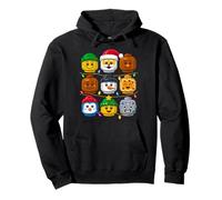 Christmas Building Crew Costume Master Builder Block Xmas Felpa con Cappuccio