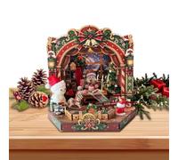Christmas Building Toys DIY Christmas Buildings Winter Holiday Scene Assemb | Practical DIY Christmas Buildings Winter Holiday Scene Assembly Table Game, Robust Christmas Building Toys For Birthday Dorm
