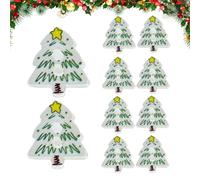 Christmas Buttons Holiday Craft Set - Festive Sewing Embellishments | Resin Mix Material for Art Projects Detail, Winter DIY Supply Kit, Seasonal Clothing Upgrade Use