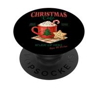 Christmas Cafe Bevande calde Dolci PopSockets PopGrip Adesivo