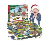 Christmas Calendar 2023 Advent Calendar Kids 24 Day Countdown Pull Back Cars Toy Christmas Countdown Calendar Blinds Box Gift for Kids Boys And Girls