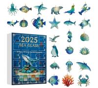 Christmas Calendar Advent 2025, 24 Days Countdown Calendar To Christmas Toys, 2D Acrylic Ornament For Learning Development Family Fun Activity Teens Girls Boys Kids
