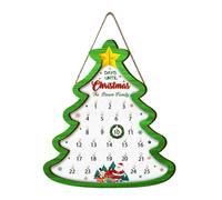 Christmas Calendar Advent - 2025 Wooden Sign Home Decor | Countdown Calendar Christmas Ornaments For Party Wall Door Living Room Office School Classroom Apartment And Dorm