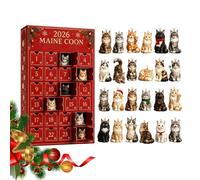 Christmas Calendar - Advent 2026 2D 24 Days Acrylic Cat Animal Calendar