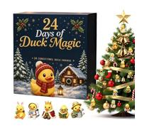 Christmas Calendar Advent - 2026 3D 24 Days Christmas Countdown Duck Decor