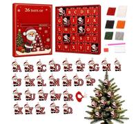 Christmas Calendar Advent - 26 Day Advent Gem Art Alphabet Home Decor, DIY