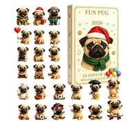 Christmas Calendar - Advent 2D Collectible 24 Days Acrylic Dachshund