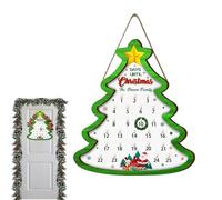 Christmas Calendar Advent, Countdown Calendar Christmas Ornaments, 2025 Wooden Sign Home Decor For Party Wall Door Living Room Office School Classroom Apartment Dorm
