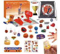 Christmas Calendar Advent - Decorazioni Stocking Stuffers Basketball Set, 24 Days Holiday Themed Basketball Calendar, Advent Youth Basketbal Accessory Set For Learning Fun Activity Teen