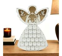 Christmas Calendar Advent - Drawer Empty Lighted - Angolo Shape Decoration | 24-Day Christmas Decor Countdown Calendar for Home Apartment Office Farmhouse Church Living Room