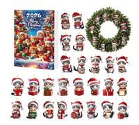 Christmas Calendar Countdown 24 - Day Flat Countdown to Christmas Calendar