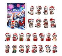 Christmas Calendar Countdown 24 - Day Flat Countdown to Christmas Calendar