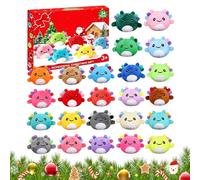 Christmas Calendar Countdown Cute - 24 Days Plush Axolotl Keychain