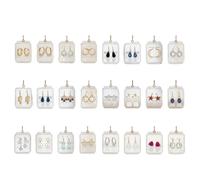 Christmas Calendar - Earring Calendar Advent | 2d Festive Acrylic Jewelry | 24 Days Countdown Earring Calendars for Activities Holiday Gathering Party Festival Women Family Kids Men