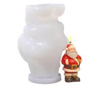 Christmas Candle Molds - 3d Holiday Silicone Mold for Festive Crafting | Reusable Non Stick Design for Diy Candle Making, Perfect for Thanksgiving Fall Winter Birthday Table Decorations, Silicone