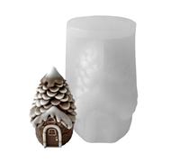 Christmas Candle Molds - Pine Cone House Silicone Molds, Home Decor Cement & Resin, Crafting Tool for Soap Plaster Epoxy, for Creative Projects, DIY Craft Accessory, Art Teachers Workshops