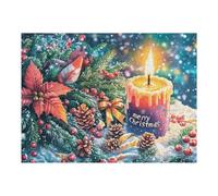 Christmas Candlelight Puzzle 500 Pezzi Rompicapo Relax Adulti Premium Pressione Ridotta Dopo Il Lavoro Sfida Educativa Idea Regalo Festa Aziendale 500 PCS