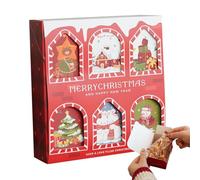 Christmas Candy Boxes, 6 Grids Cookie Containers, Christmas Eve Treat Boxes, Chocolate Candy Box, Holiday Candy Organizers, Christmas Boxes, Festive Treat Containers, Christmas Candy Boxes for Home
