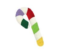 Christmas Candy Cane Plush Pillow - Colorful Throw Cushion Holiday Home Decoration for Kids Adults Sofa Couch Bed Bedroom Living Room Nursery | Festive Comfort Accessory