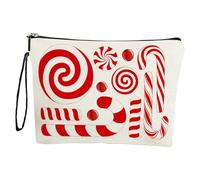 Christmas Candy Makeup Bag, Outdoor Makeup Purse, Waterproof Makeup Organizer Bag, Travel Toiletry Pouch, Christmas Cosmetic Bag, Carrying Strap Makeup Bag, Spacious Makeup Organizer
