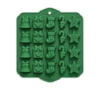 Christmas Candy Molds | 20-Grid Food Grade DIY Gingerbread Bell Tree Making