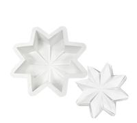 Christmas Candy Molds | Octagonal Star Shape Crafts Making Tool | Silicone Jewelry Pendant Casting Molds | For Soap Jelly Budding Dessert Muffin Candy Christmas Ornament Jewelry Pendente Keychain