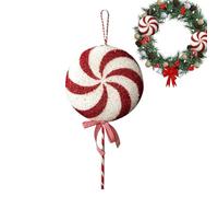 Christmas Candy Ornaments - Creative Lollipop Pendant for Holiday Display | Polymer Foam Construction, Lightweight Hanging Decor for Tree Living Room Door Bedroom Entryway Hotel Home Wreath Accent