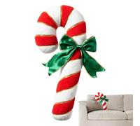 Christmas Candy Pillow - Plush Candy Cane Throw Cushion | Soft Winter Decor