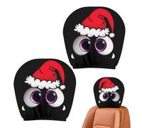 Christmas Car Headrest Covers - 2 Pack | Washable Holiday Decor