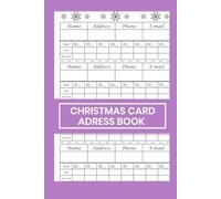 Christmas Card Address Book: Simple Organize Your Holiday Mailing List for Years. Track Sent & Received Cards, Addresses, Gift List & More