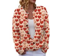 Christmas Cardigan Sweaters for Women 2025 - Funny Open Front Button Down Knit Coat with Long Sleeves for Festive Winter Wear