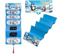 Christmas Cash Gift Envelopes, DIY Money & Gift Card Holder with 10 Slots Surprise Clip for Friends & Family (Sky Blue,8Pcs)