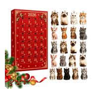 Christmas Cat Advènt Caleñdar - Flat Countdown Wall Hanging, Cute Holiday