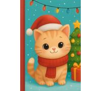 Christmas Cat Graph Paper Notebook - Cute Holiday Squared Journal for Kids: Festive 6x9 Inch Graph Paper Notebook with 60 Pages | Adorable Kitten in ... Cat Lovers, and Holiday Stationery Fans