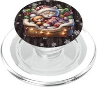 Christmas Cat Winter Snowflake Decor Cute Kitten For Xmas PopSockets PopGrip per MagSafe