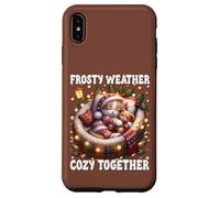 Christmas Cat With Lights For Kitten Mom Cute Winter Sayings Custodia per iPhone XS Max