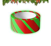 Christmas Caution Tape - 16.4ft Glow in the Dark Holiday Hazard Warning Tape, Festive Seasonal Decor for Schools, Campgrounds, Pathways, Stairs, Gardens, Driveways, Living Rooms, Bedrooms, Studies