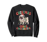 Christmas Chaos Coordinator Men Women Pug Mix Breed Dog Felpa
