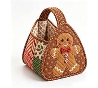 Christmas Character Quilted Carry Basket, DIY Storage Kit，Snowman