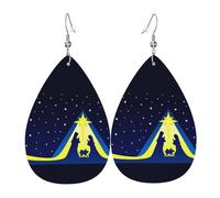 Christmas Christianty Nativity Scene Pattern Orecchini Penzolare Orecchini Da Donna Divertenti Pendenti Per Festa Della Mamma Carnevale Cosplay