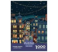 Christmas City Puzzle Impossible 1000 Pezzi Interesting Decorazione Per La Casa. Giochi Rilassamento E Intelligence Per Adulti E Bambini Da 12 Anni 70x50cm/1000pcs