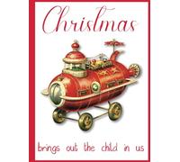 Christmas Coffee Table Book Hardcover: Oversized 500 Pages Decorative Accent For The Holiday Season, Festive Aesthetic, Joyful Red&White Large Living Room Decor, Ideal House Warming Gifts