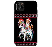 Christmas Collie Unicorn Sunglasses Collies Custodia per iPhone 11 Pro Max