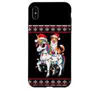 Christmas Collie Unicorn Sunglasses Collies Custodia per iPhone XS Max